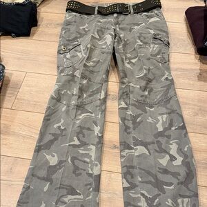 LEI Camouflage Boot Cut Pants